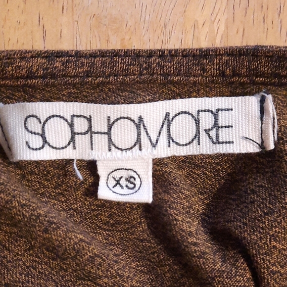 Sophomore Textured Brown Dress - Picture 8 of 9